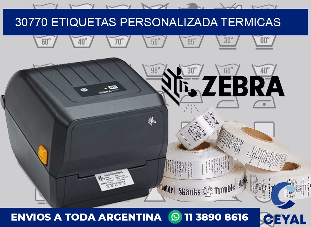 30770 etiquetas personalizada termicas