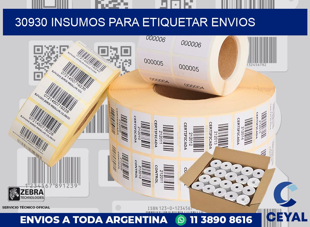 30930 Insumos para etiquetar envios