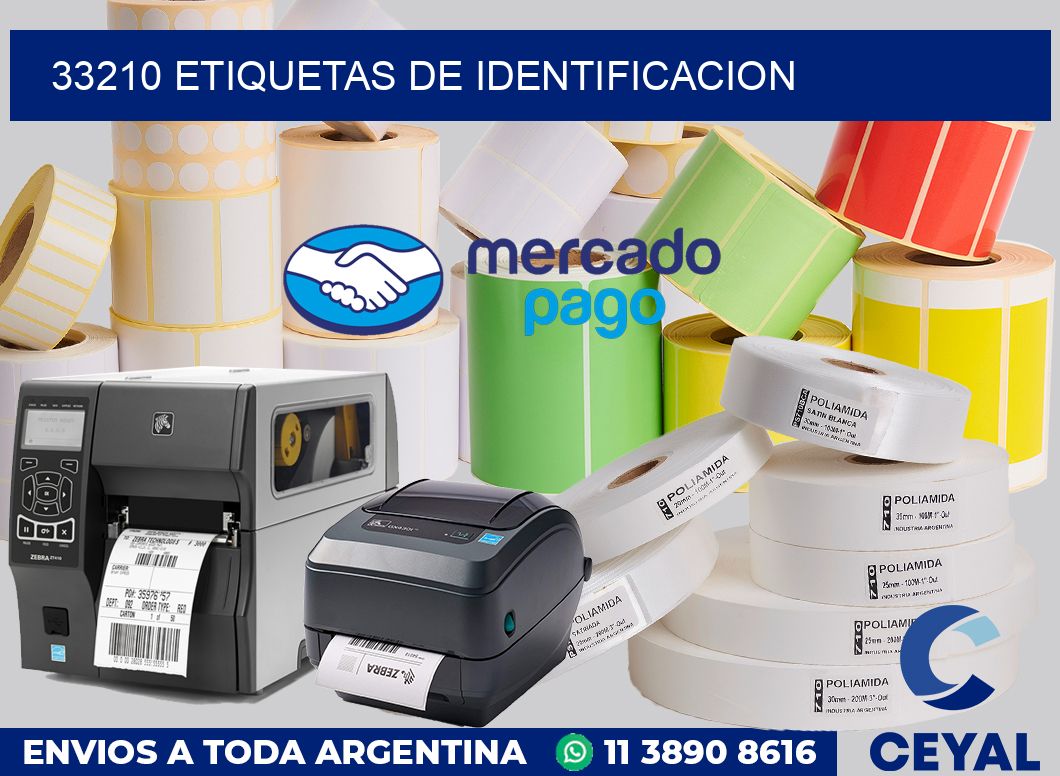 33210 Etiquetas de identificacion