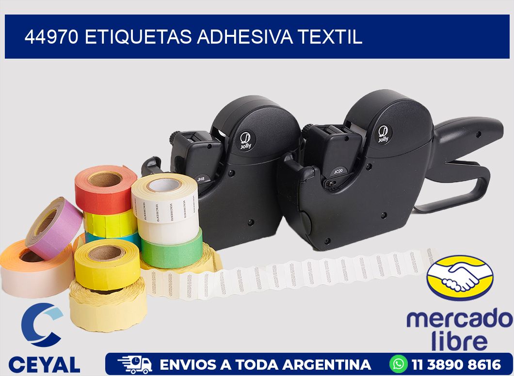 44970 etiquetas adhesiva textil