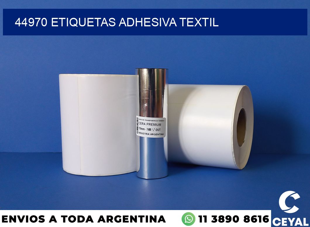 44970 etiquetas adhesiva textil