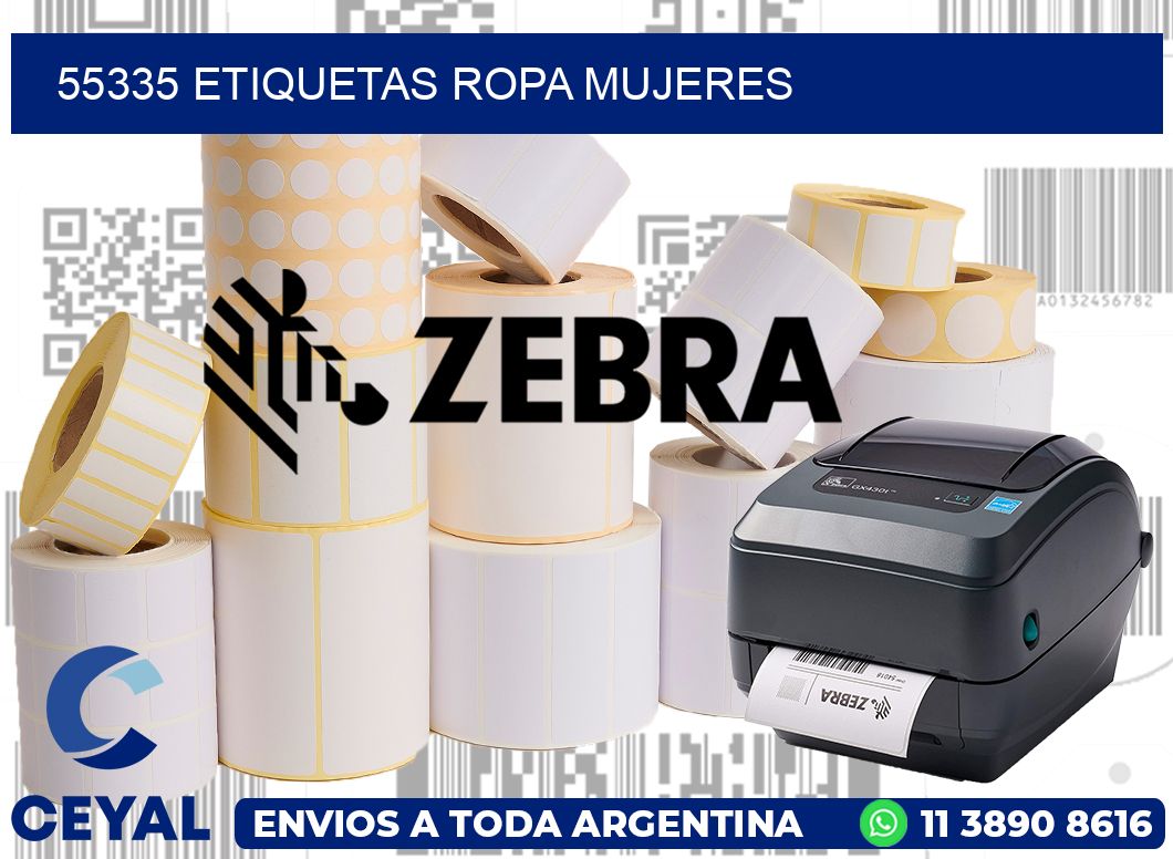 55335 Etiquetas ropa mujeres