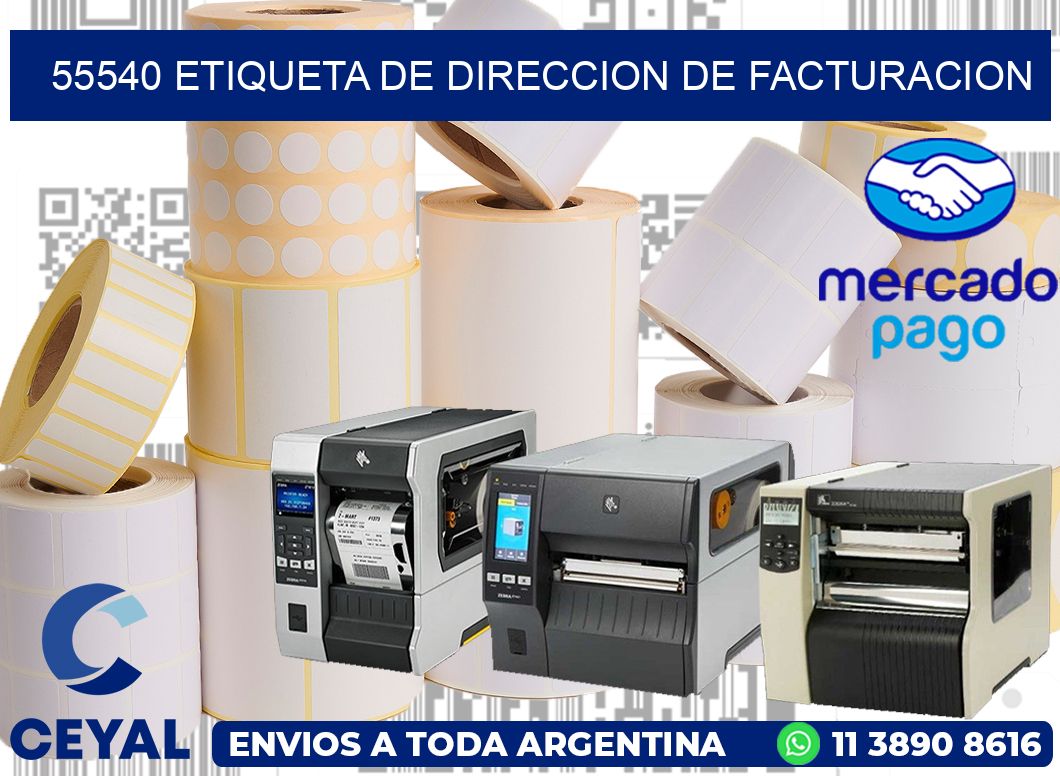 55540 Etiqueta de direccion de facturacion