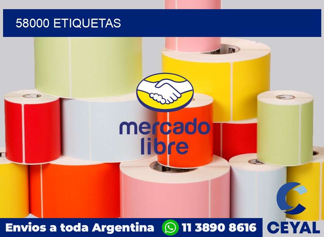 58000 etiquetas