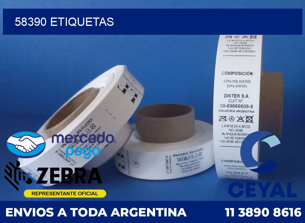 58390 etiquetas
