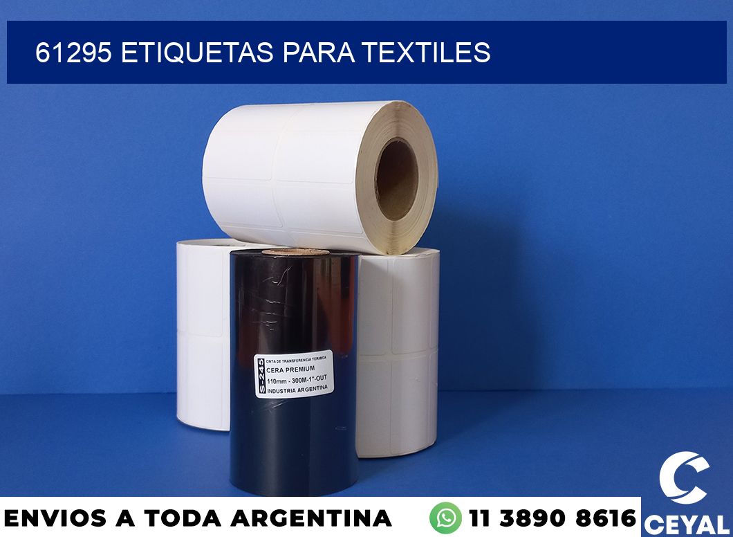 61295 etiquetas para textiles