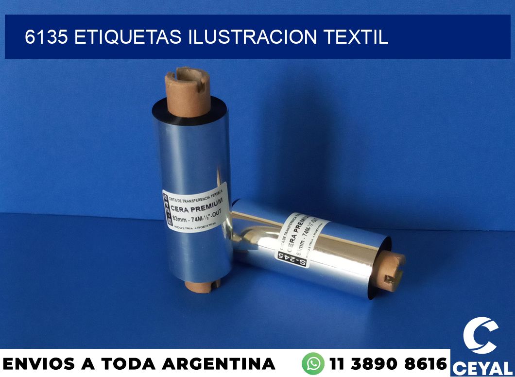 6135 etiquetas ilustracion textil