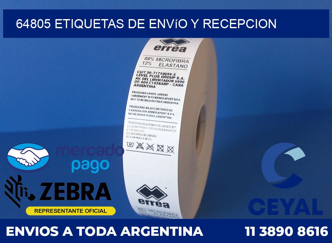 64805 Etiquetas de envío y recepcion