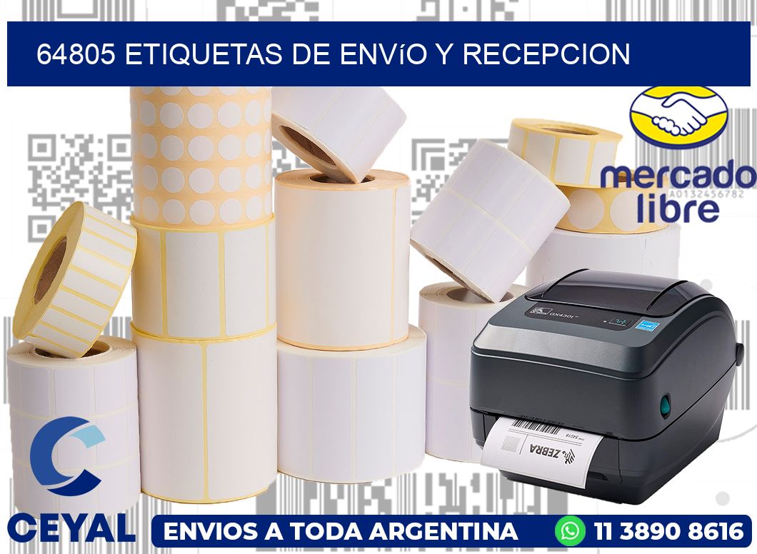 64805 Etiquetas de envío y recepcion