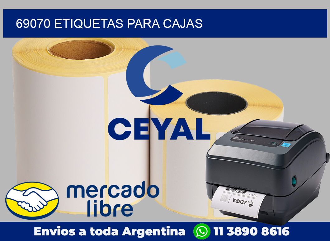 69070 Etiquetas para cajas