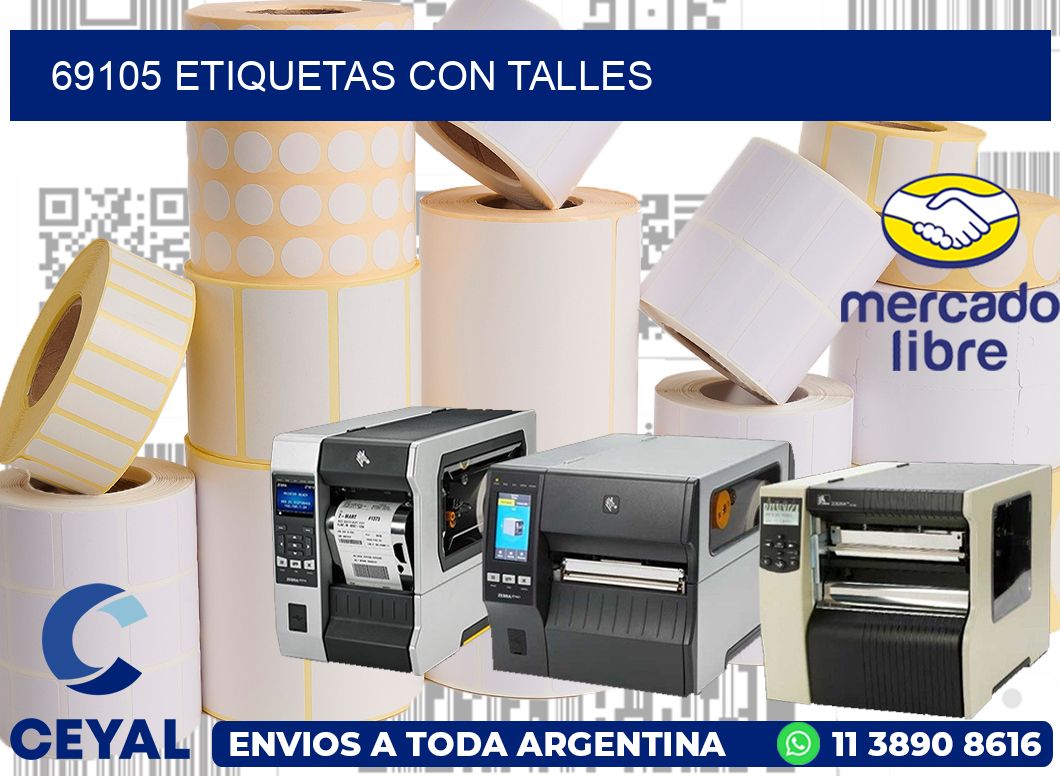 69105 Etiquetas con talles