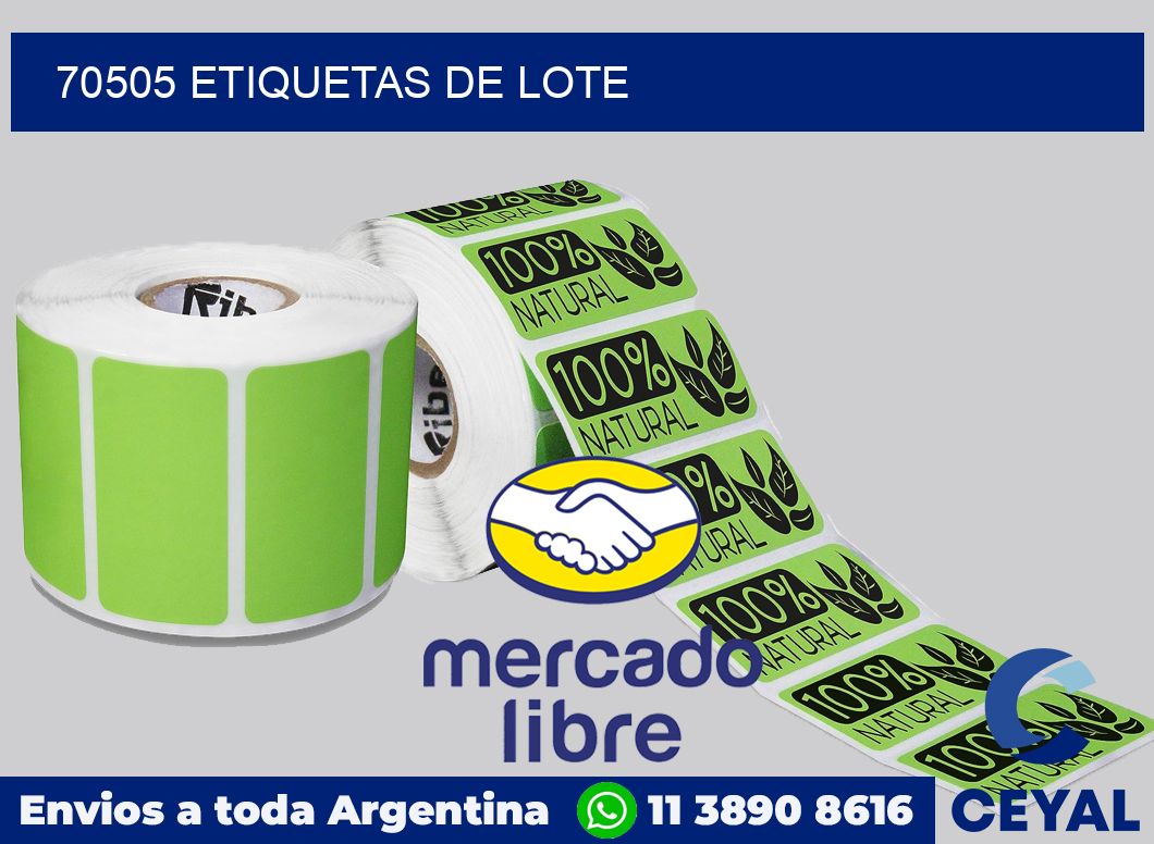 70505 Etiquetas de lote