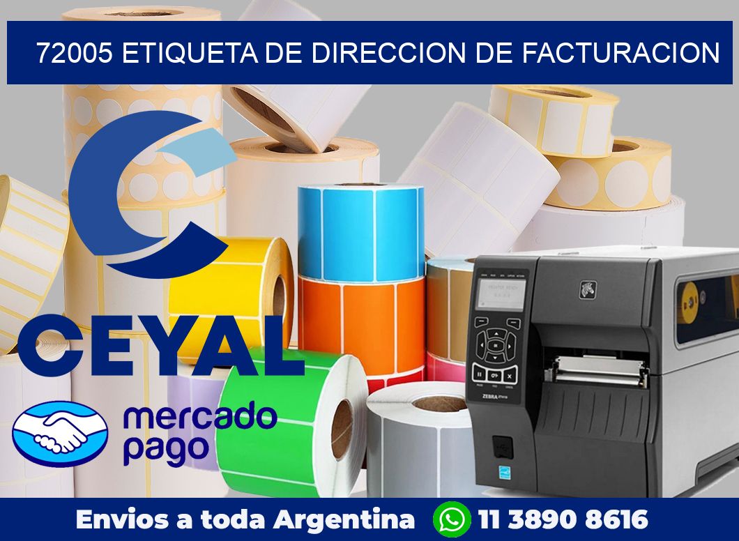 72005 Etiqueta de direccion de facturacion