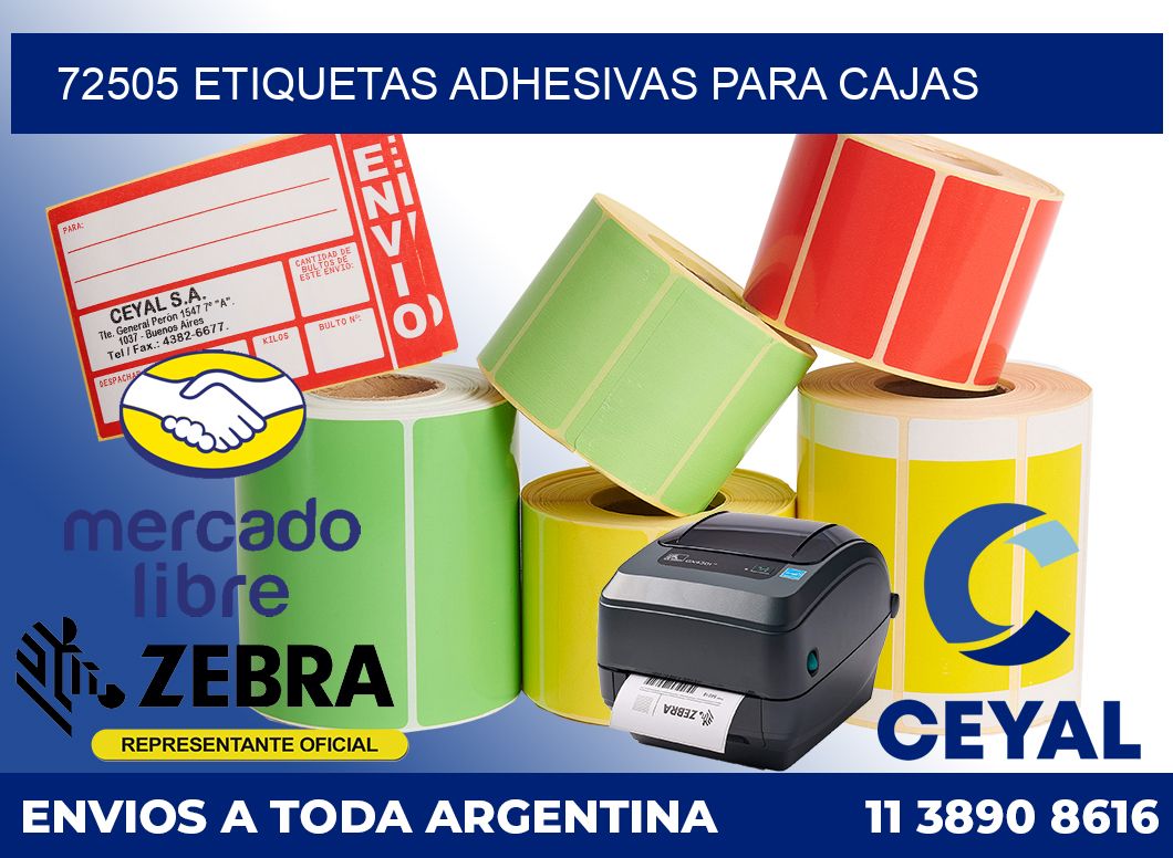 72505 Etiquetas adhesivas para cajas