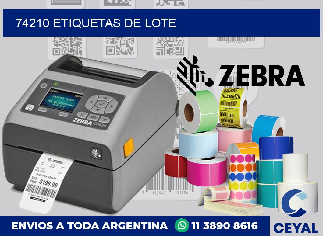 74210 Etiquetas de lote