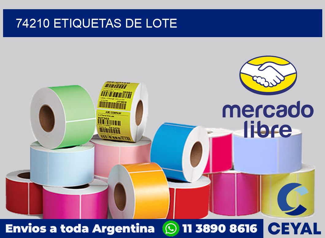 74210 Etiquetas de lote