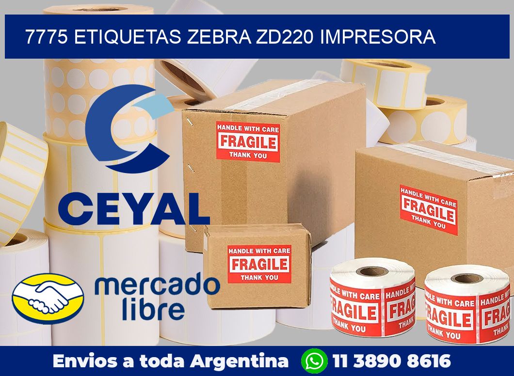 7775 etiquetas Zebra zd220 impresora