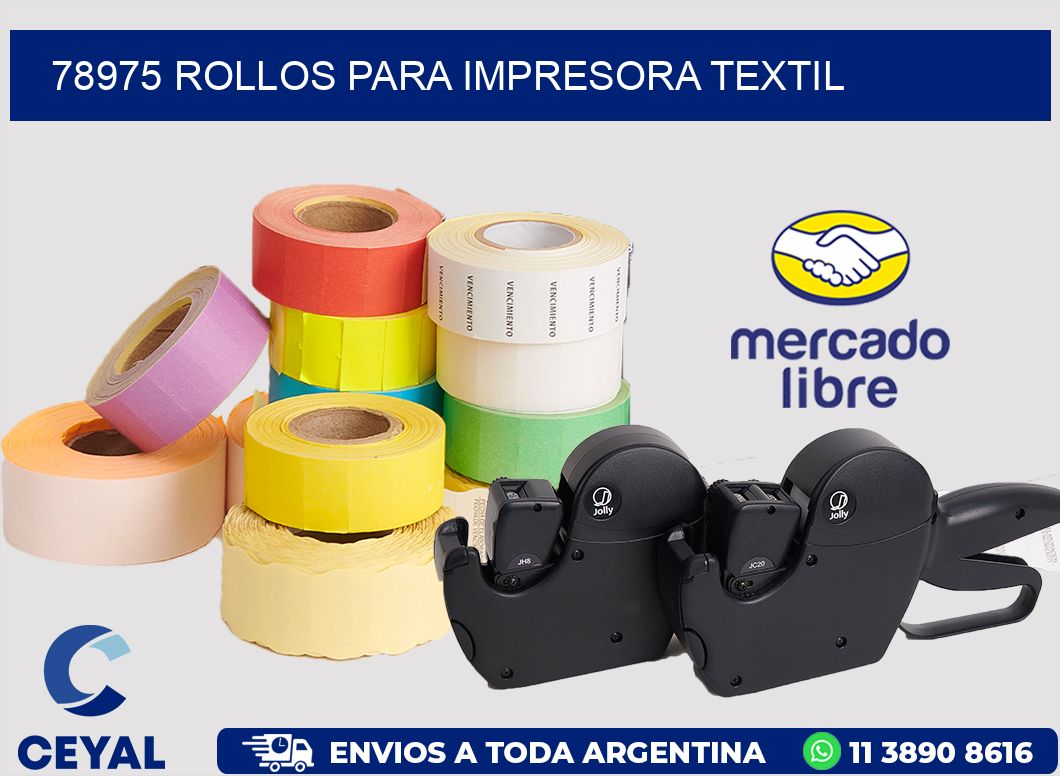 78975 rollos para impresora textil