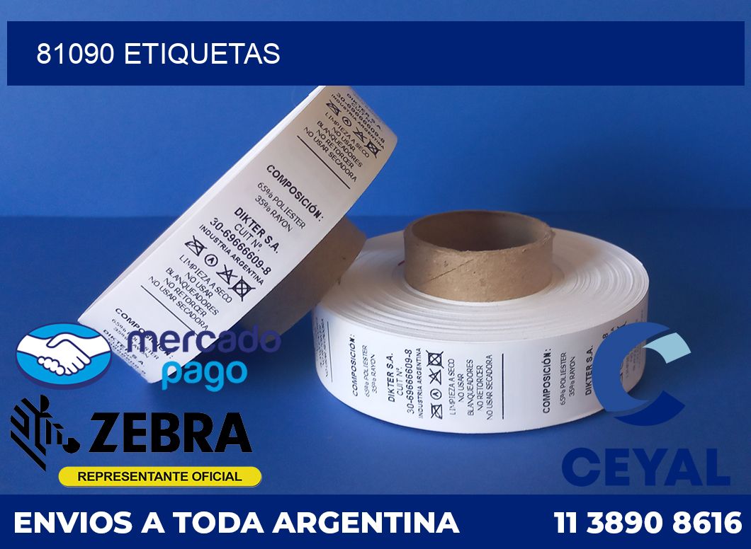 81090 etiquetas