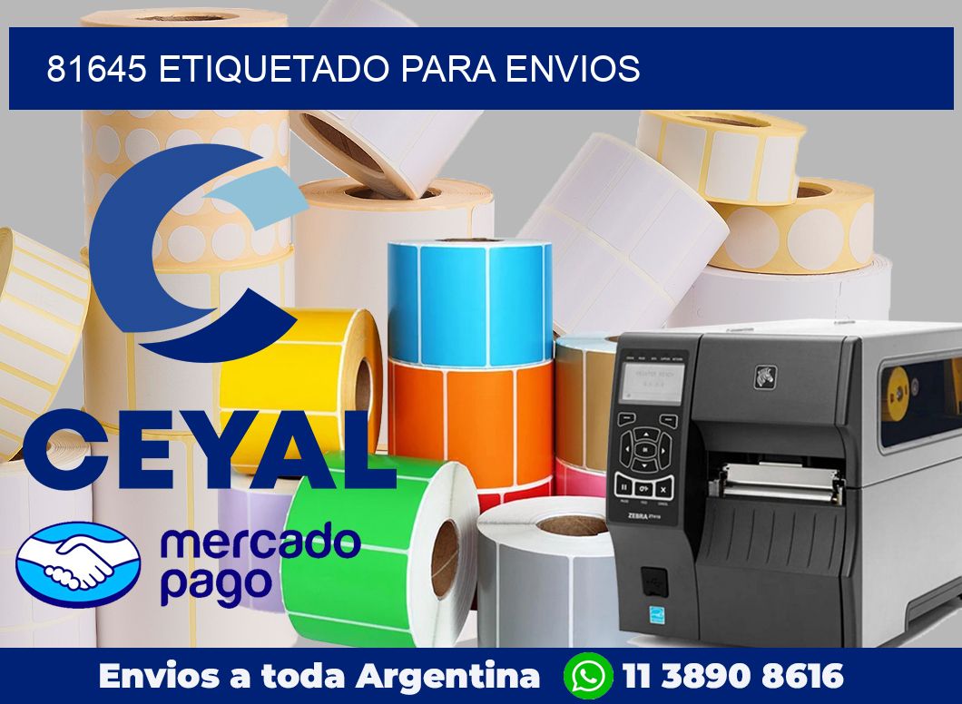 81645 Etiquetado para envios