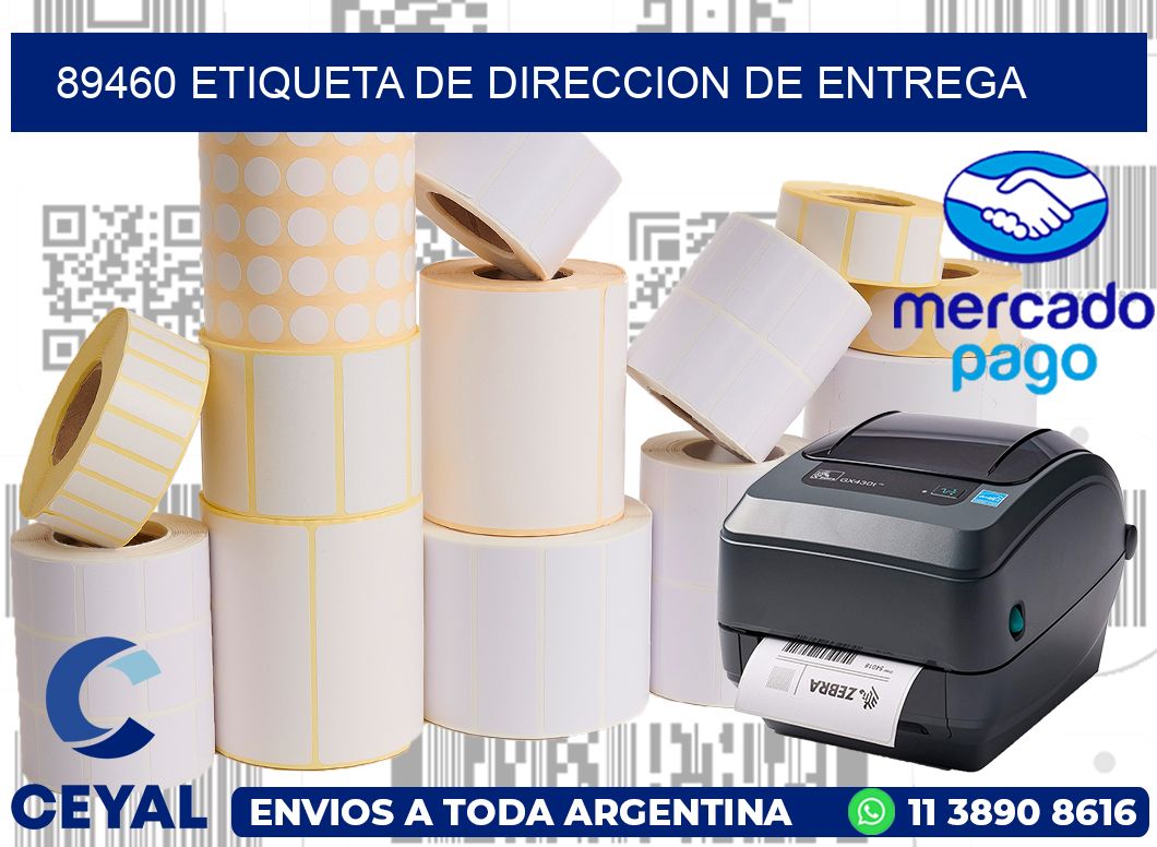 89460 Etiqueta de direccion de entrega