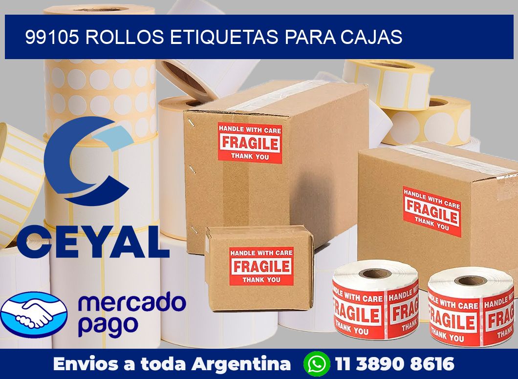99105 Rollos etiquetas para cajas