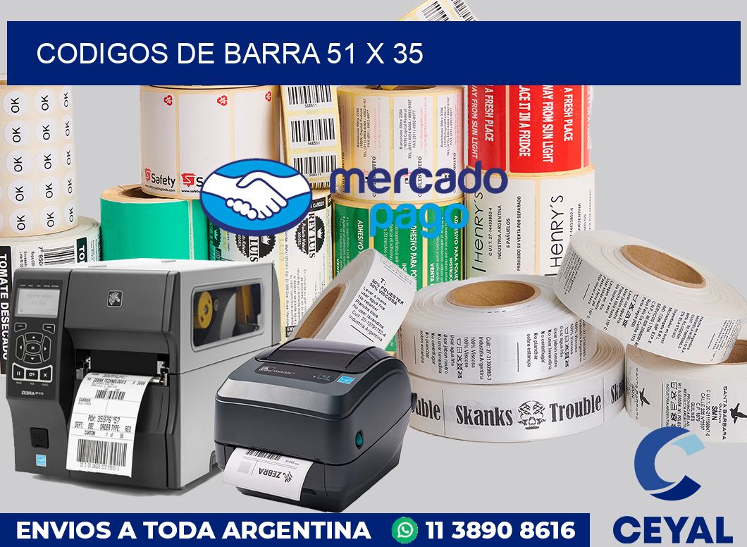 Codigos de barra 51 x 35