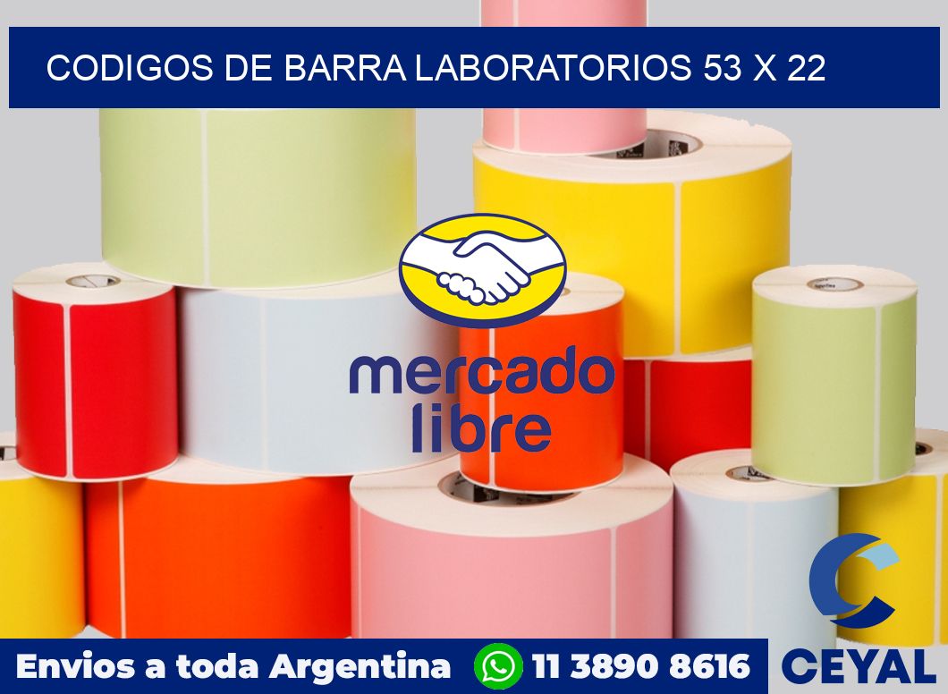 Codigos de barra laboratorios 53 x 22