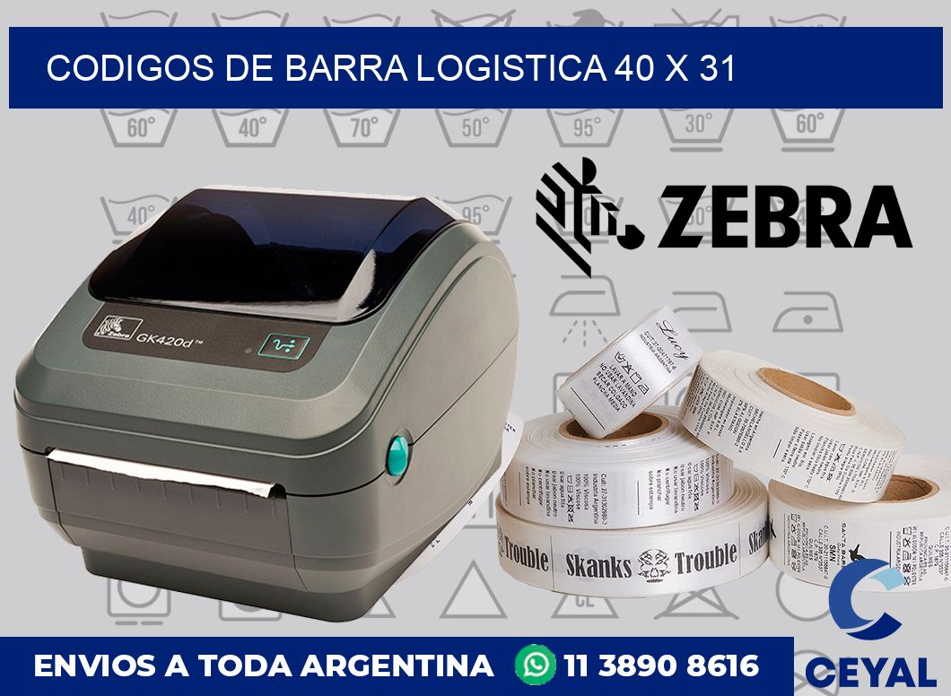 Codigos de barra logistica 40 x 31