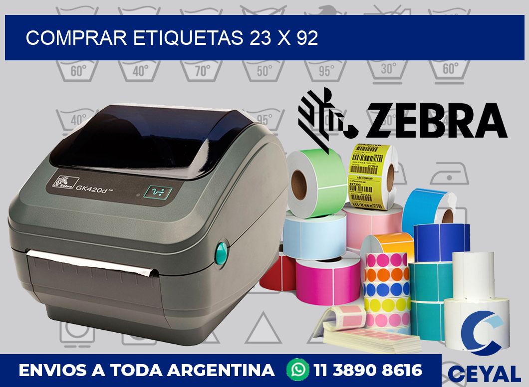 Comprar etiquetas 23 x 92