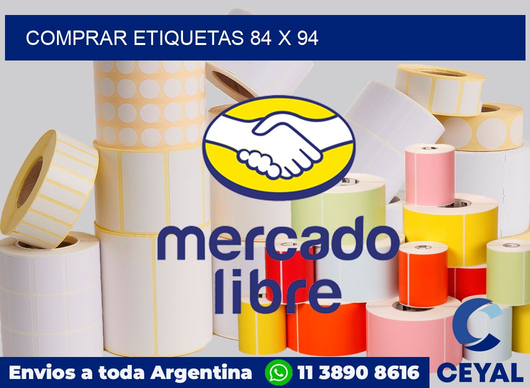 Comprar etiquetas 84 x 94