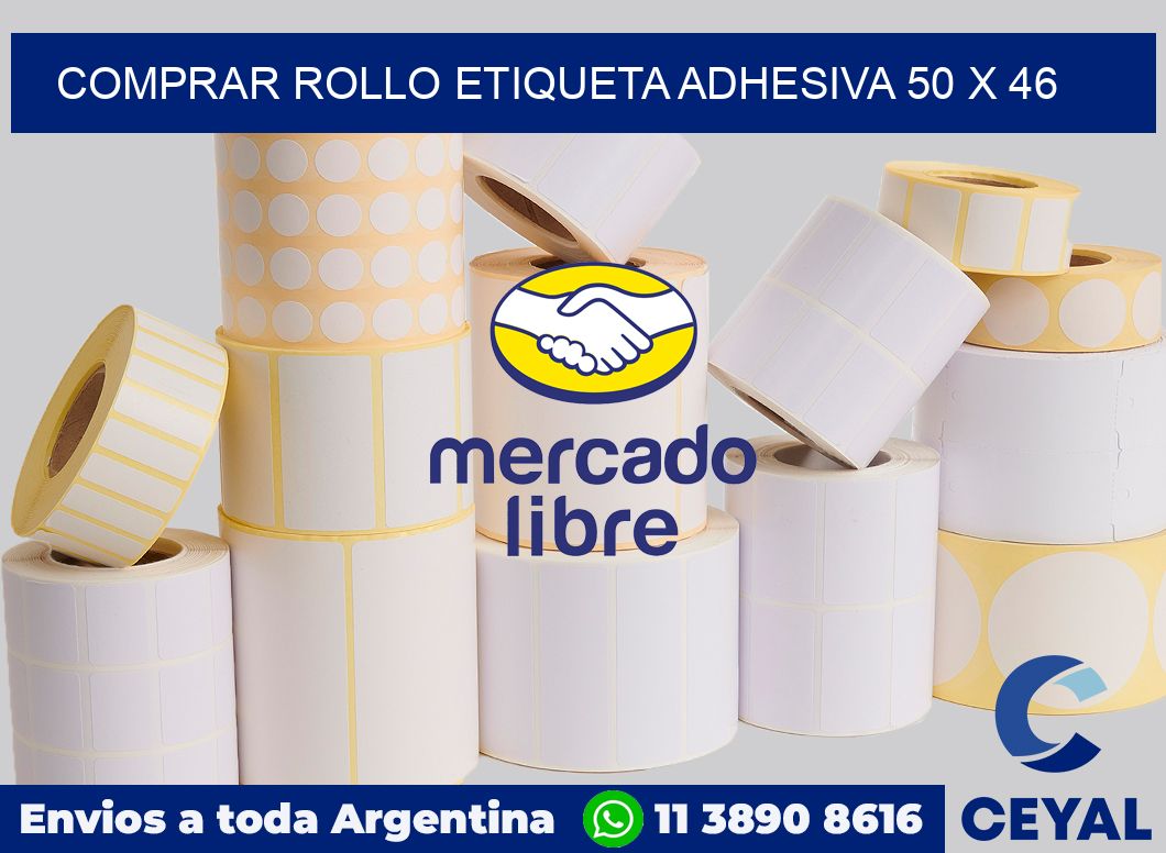 Comprar rollo etiqueta adhesiva 50 x 46