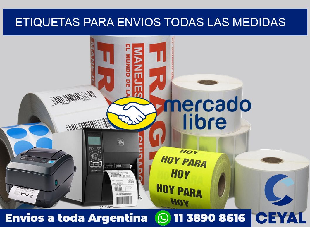 ETIQUETAS PARA ENVIOS TODAS LAS MEDIDAS