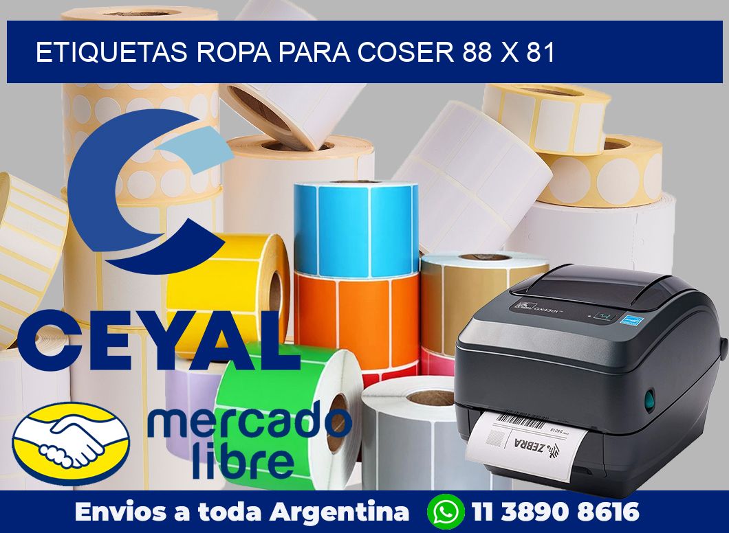 Etiquetas ropa para coser 88 x 81