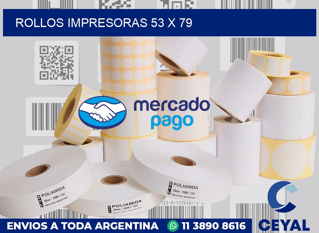 Rollos impresoras 53 x 79