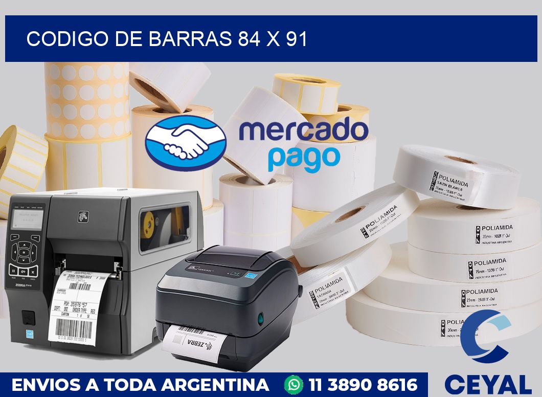 codigo de barras 84 x 91