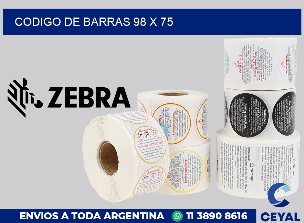 codigo de barras 98 x 75