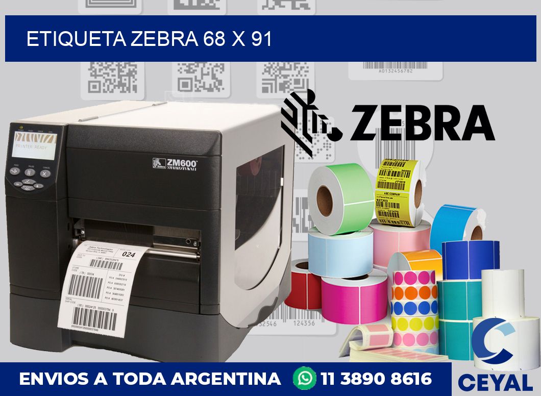 etiqueta zebra 68 x 91