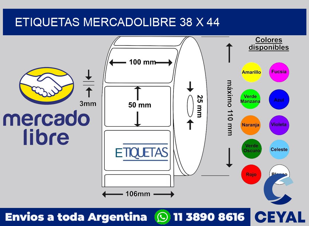 etiquetas mercadolibre 38 x 44