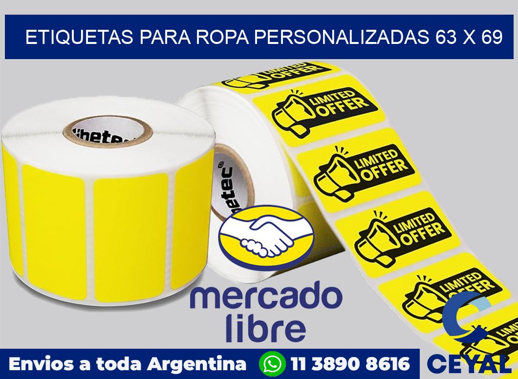 etiquetas para ropa personalizadas 63 x 69