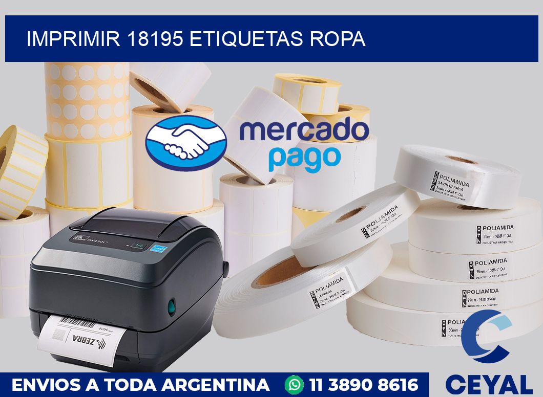 imprimir 18195 etiquetas ropa