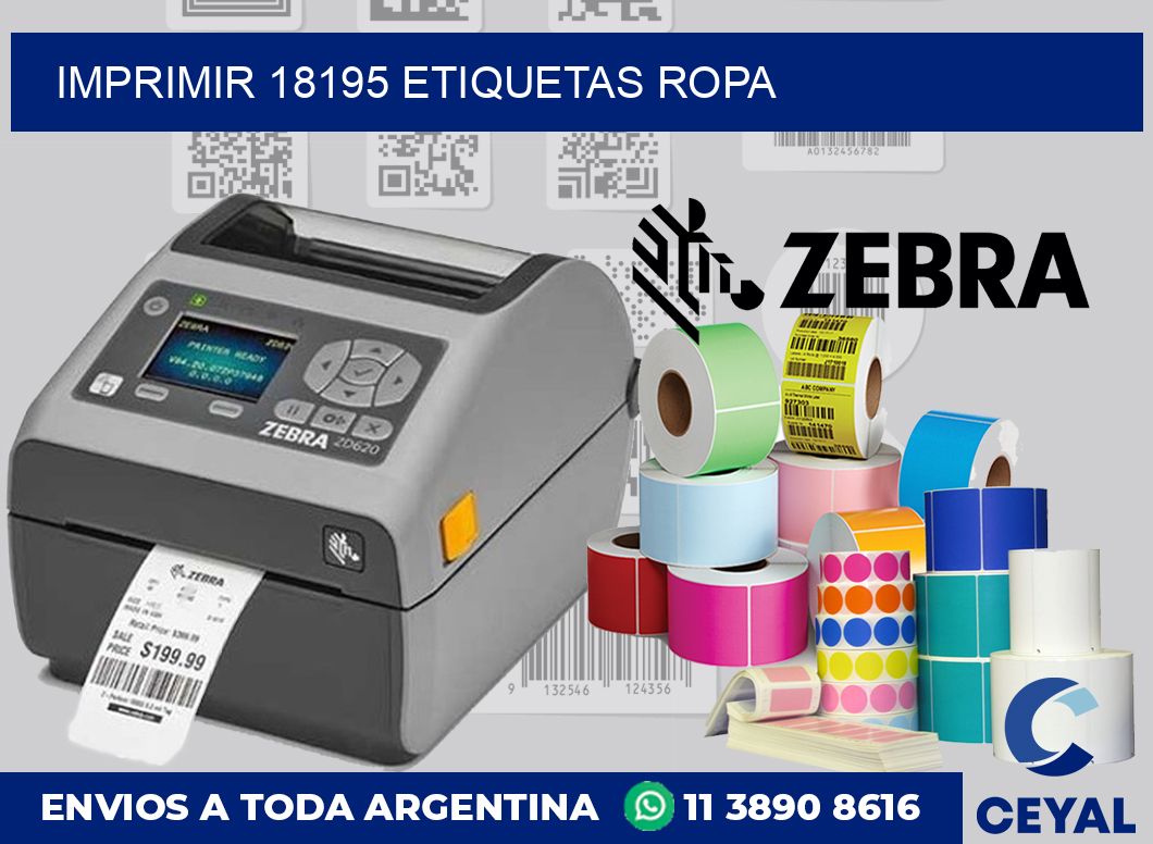 imprimir 18195 etiquetas ropa