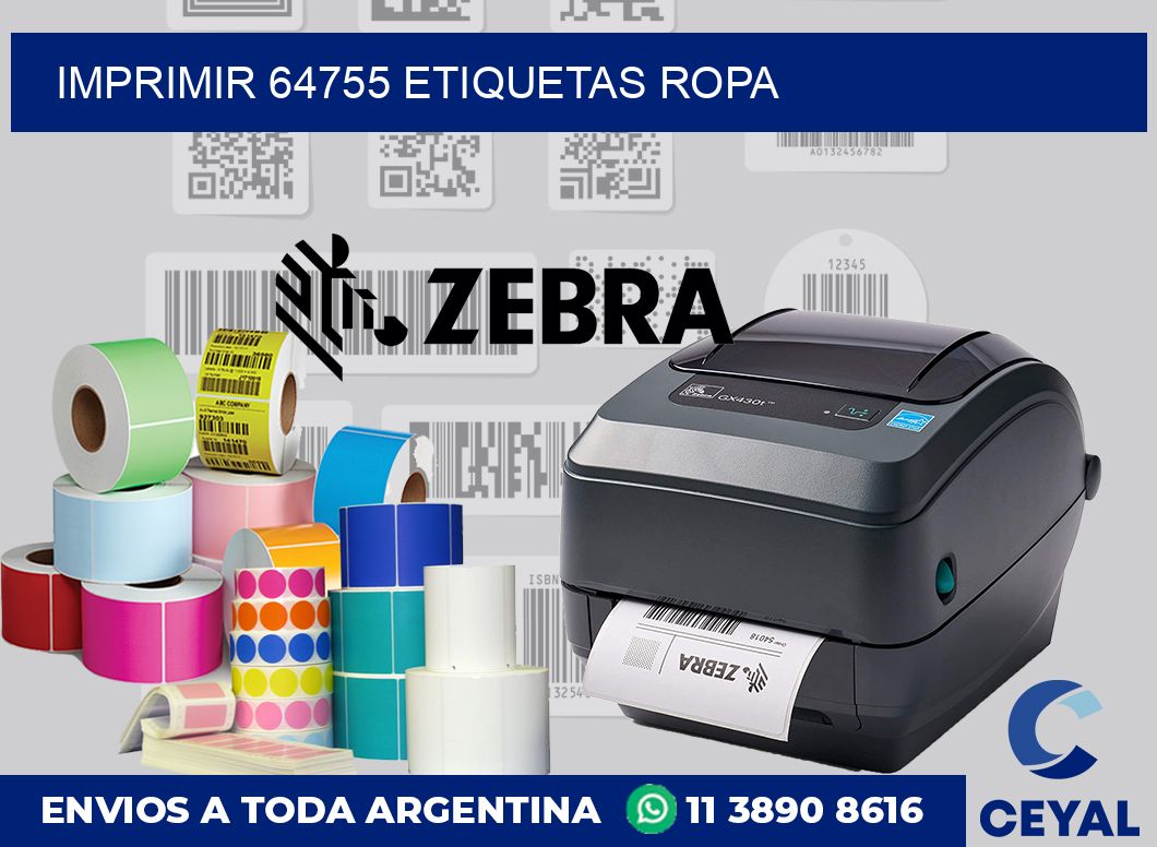 imprimir 64755 etiquetas ropa