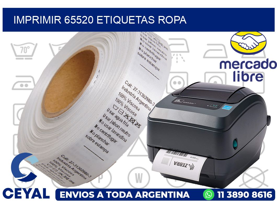 imprimir 65520 etiquetas ropa