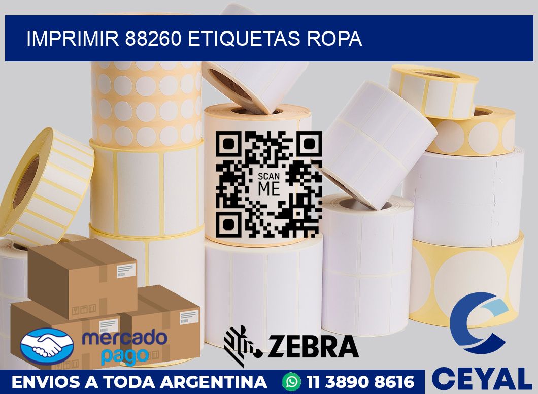 imprimir 88260 etiquetas ropa