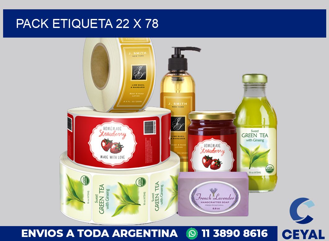 pack etiqueta 22 x 78