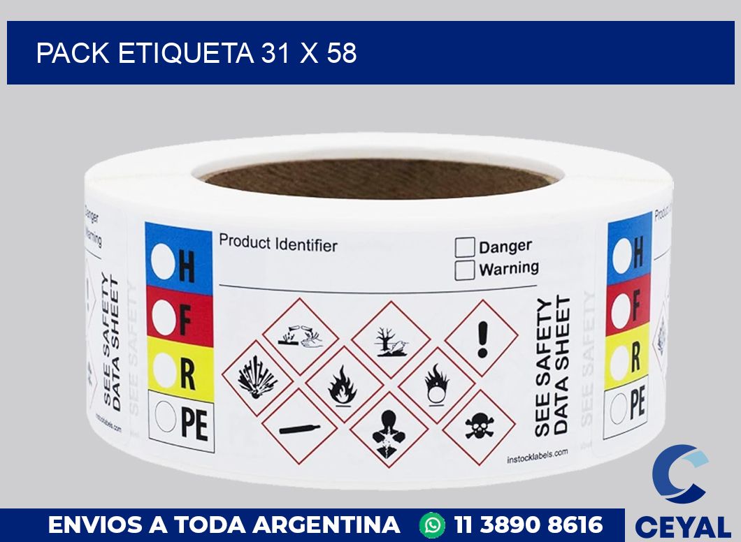 pack etiqueta 31 x 58