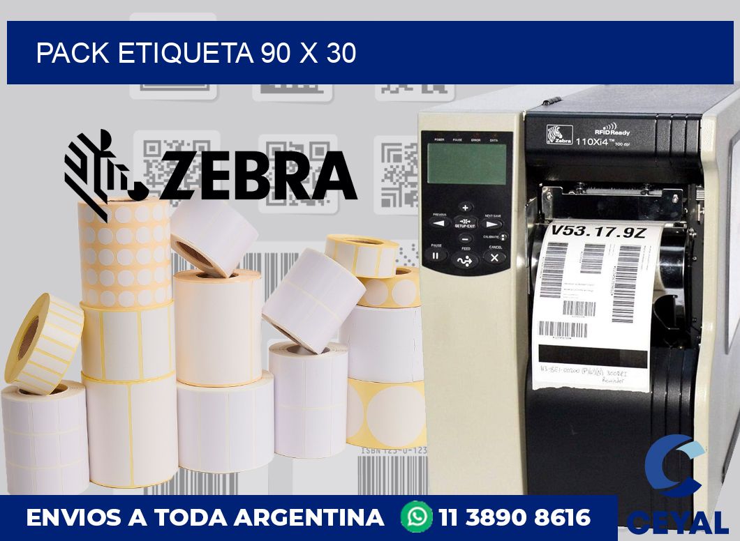 pack etiqueta 90 x 30