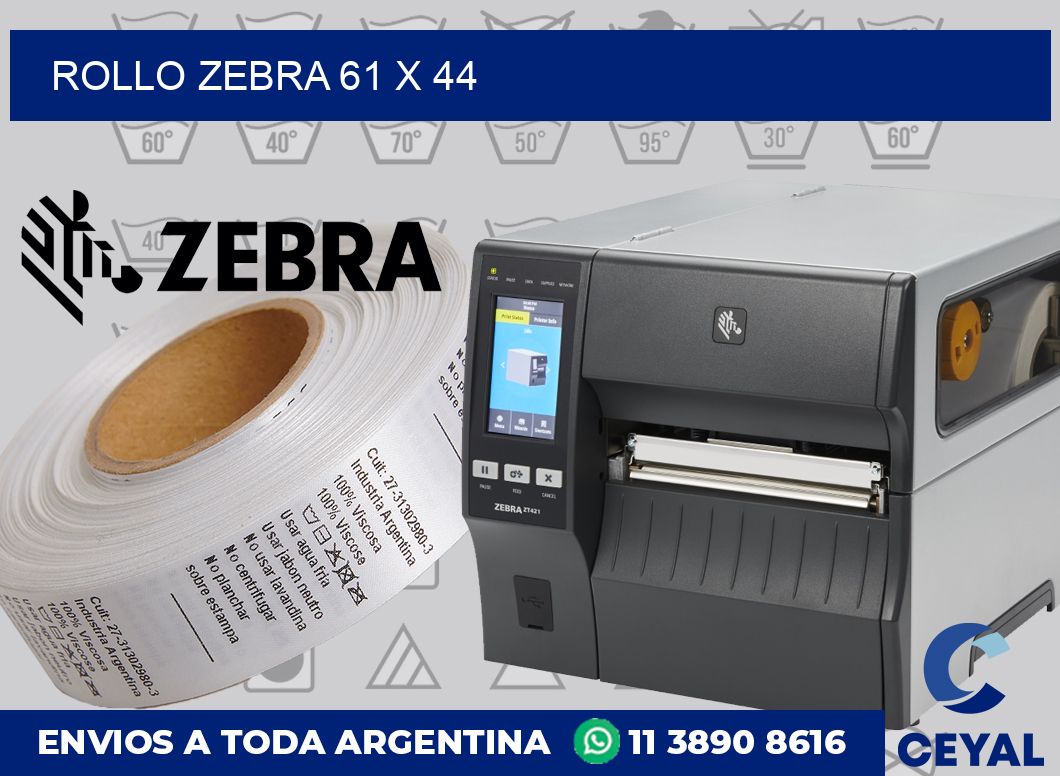 rollo zebra 61 x 44