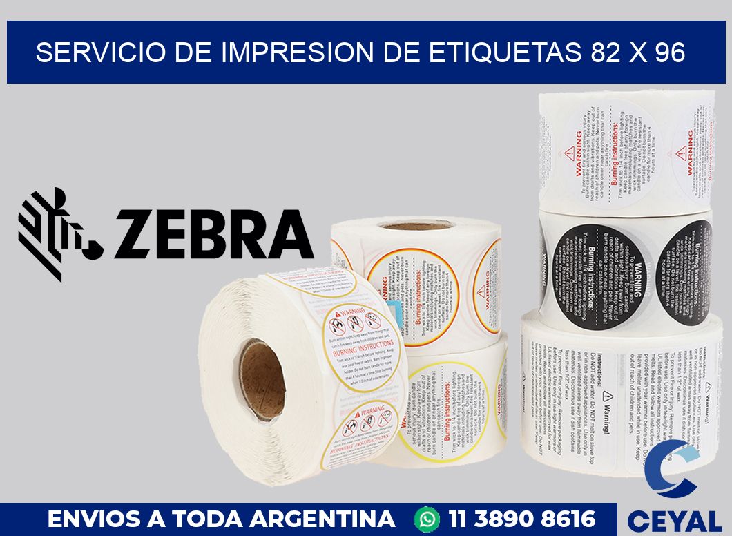 servicio de impresion de etiquetas 82 x 96